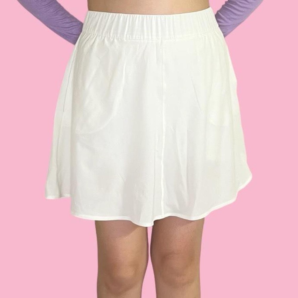 Talbots white Skirt with built in shorts